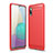 Custodia Silicone Cover Morbida Line per Samsung Galaxy A02 Rosso