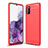 Custodia Silicone Cover Morbida Line per Samsung Galaxy A03s Rosso