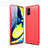 Custodia Silicone Cover Morbida Line per Samsung Galaxy A71 5G Rosso