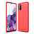 Custodia Silicone Cover Morbida Line per Samsung Galaxy M02s Rosso