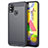 Custodia Silicone Cover Morbida Line per Samsung Galaxy M21s Grigio
