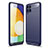 Custodia Silicone Cover Morbida Line per Samsung Galaxy M32 4G Blu