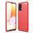 Custodia Silicone Cover Morbida Line per Samsung Galaxy M32 5G Rosso