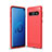 Custodia Silicone Cover Morbida Line per Samsung Galaxy S10 5G Rosso