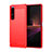 Custodia Silicone Cover Morbida Line per Sony Xperia 1 III Rosso