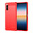 Custodia Silicone Cover Morbida Line per Sony Xperia 10 III Rosso