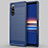Custodia Silicone Cover Morbida Line per Sony Xperia 5 Blu