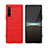 Custodia Silicone Cover Morbida Line per Sony Xperia 5 IV Rosso
