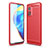 Custodia Silicone Cover Morbida Line per Xiaomi Mi 10T 5G Rosso