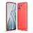 Custodia Silicone Cover Morbida Line per Xiaomi Mi 11 Lite 5G Rosso