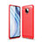 Custodia Silicone Cover Morbida Line per Xiaomi Poco M2 Pro Rosso