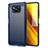 Custodia Silicone Cover Morbida Line per Xiaomi Poco X3 NFC Blu