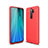 Custodia Silicone Cover Morbida Line per Xiaomi Redmi Note 8 Pro Rosso