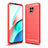 Custodia Silicone Cover Morbida Line per Xiaomi Redmi Note 9 5G Rosso