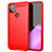 Custodia Silicone Cover Morbida Line S01 per Google Pixel 5 Rosso