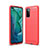 Custodia Silicone Cover Morbida Line S01 per Huawei Honor V30 5G Rosso