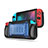 Custodia Silicone Cover Morbida Line S01 per Nintendo Switch Blu