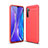 Custodia Silicone Cover Morbida Line S01 per Realme X2 Rosso