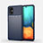 Custodia Silicone Cover Morbida Line S01 per Samsung Galaxy A71 5G Blu