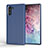 Custodia Silicone Cover Morbida Line S01 per Samsung Galaxy Note 10 5G Blu