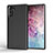 Custodia Silicone Cover Morbida Line S01 per Samsung Galaxy Note 10 5G Nero