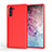 Custodia Silicone Cover Morbida Line S01 per Samsung Galaxy Note 10 5G Rosso