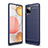 Custodia Silicone Cover Morbida Line WL1 per Samsung Galaxy A42 5G Blu