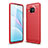 Custodia Silicone Cover Morbida Line WL1 per Xiaomi Mi 10T Lite 5G Rosso