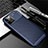 Custodia Silicone Cover Morbida Spigato per Apple iPhone 12 Pro Max Blu