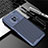 Custodia Silicone Cover Morbida Spigato per Huawei Enjoy 20 Plus 5G Blu