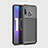 Custodia Silicone Cover Morbida Spigato per Huawei Enjoy 9s Nero
