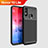 Custodia Silicone Cover Morbida Spigato per Huawei Honor 10 Lite Nero