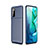 Custodia Silicone Cover Morbida Spigato per Huawei Honor View 30 5G Blu