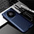 Custodia Silicone Cover Morbida Spigato per Huawei Mate 40 Pro Blu