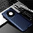 Custodia Silicone Cover Morbida Spigato per Huawei Mate 40 Pro+ Plus Blu