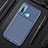 Custodia Silicone Cover Morbida Spigato per Huawei Nova 5i Blu