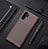 Custodia Silicone Cover Morbida Spigato per Huawei P30 Pro Marrone