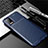 Custodia Silicone Cover Morbida Spigato per LG K52 Blu