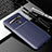 Custodia Silicone Cover Morbida Spigato per LG K61 Blu