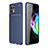 Custodia Silicone Cover Morbida Spigato per Motorola Moto Edge 20 Lite 5G Blu