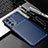 Custodia Silicone Cover Morbida Spigato per Motorola Moto Edge 20 Pro 5G Blu