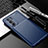 Custodia Silicone Cover Morbida Spigato per Motorola Moto Edge 30 Pro 5G Blu