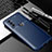 Custodia Silicone Cover Morbida Spigato per Motorola Moto G71 5G Blu
