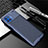 Custodia Silicone Cover Morbida Spigato per Motorola Moto One 5G Blu