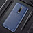 Custodia Silicone Cover Morbida Spigato per OnePlus 7 Pro Blu