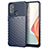Custodia Silicone Cover Morbida Spigato per OnePlus Nord N100 Blu