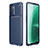 Custodia Silicone Cover Morbida Spigato per Oppo A55S 5G Blu