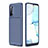 Custodia Silicone Cover Morbida Spigato per Oppo Find X2 Lite Blu