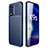 Custodia Silicone Cover Morbida Spigato per Oppo K9S 5G Blu