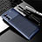 Custodia Silicone Cover Morbida Spigato per Oppo Reno4 4G Blu